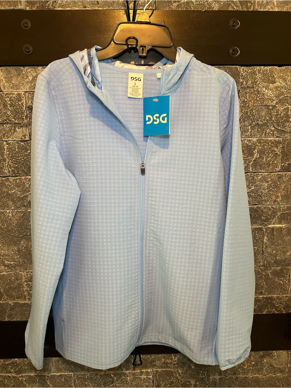 DSG Boys Light Blue Hooded Zip Jacket